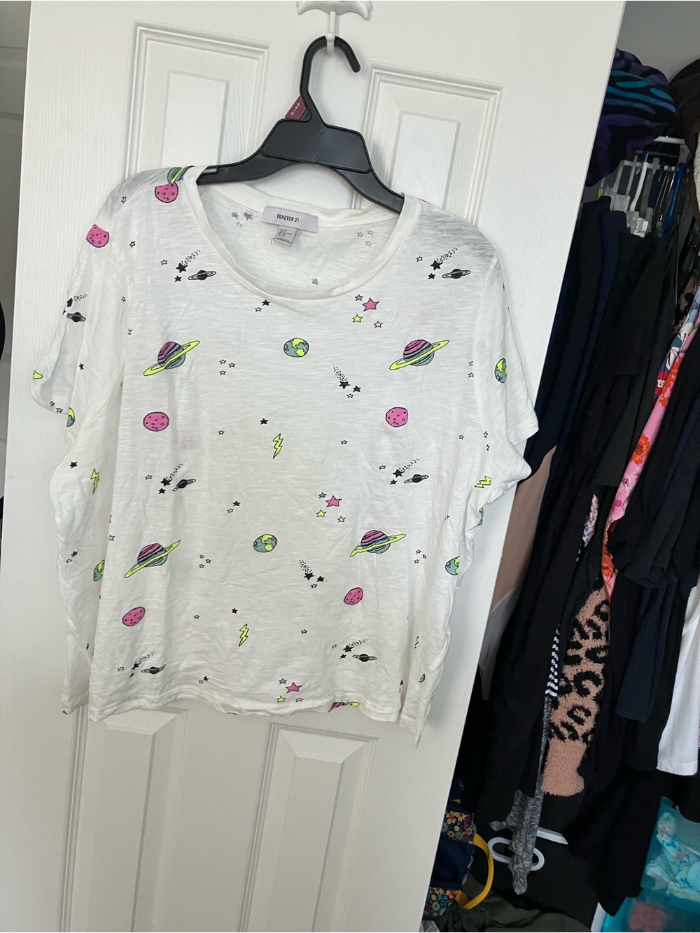 Forever 21 Space Print T-Shirt